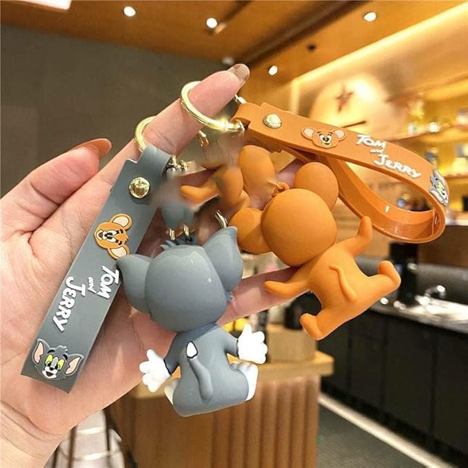 ๐ญ๐ฑ Tom and Jerry Keychain โ Cartoon Collectible for Gifting & Fun (Limited Edition)