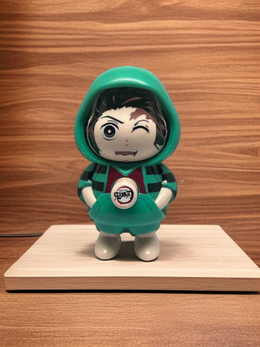 π₯ Tanjiro Face-Changing Keychain β 3-in-1 Anime Mood Switcher (Demon Slayer)