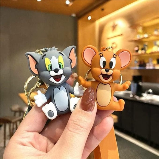 🐭🐱 Tom and Jerry Keychain – Cartoon Collectible for Gifting & Fun (Limited Edition)