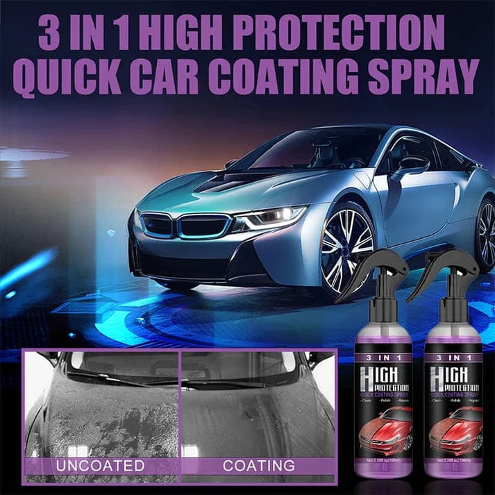3 IN 1 High Protection Car Spray (Pack of 2)